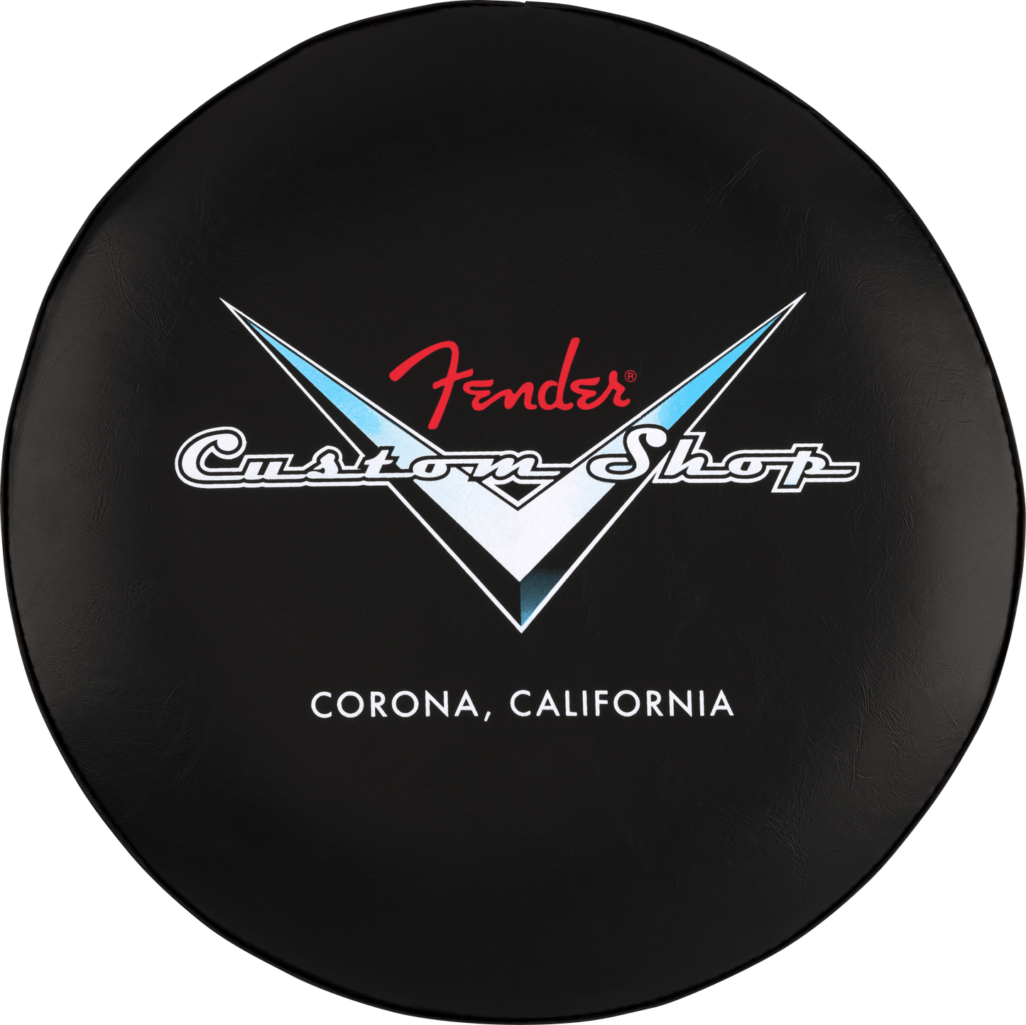 Fender® Custom Shop Chevron Logo Barstool, Black/Chrome