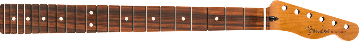 Roasted Maple Telecaster® Neck, 22 Jumbo Frets, 12", Pau Ferro, Flat Oval Shape