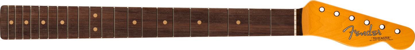 American Vintage II 1963 Telecaster Neck, 21 Vintage Tall Frets, 7.25" Radius, Rosewood