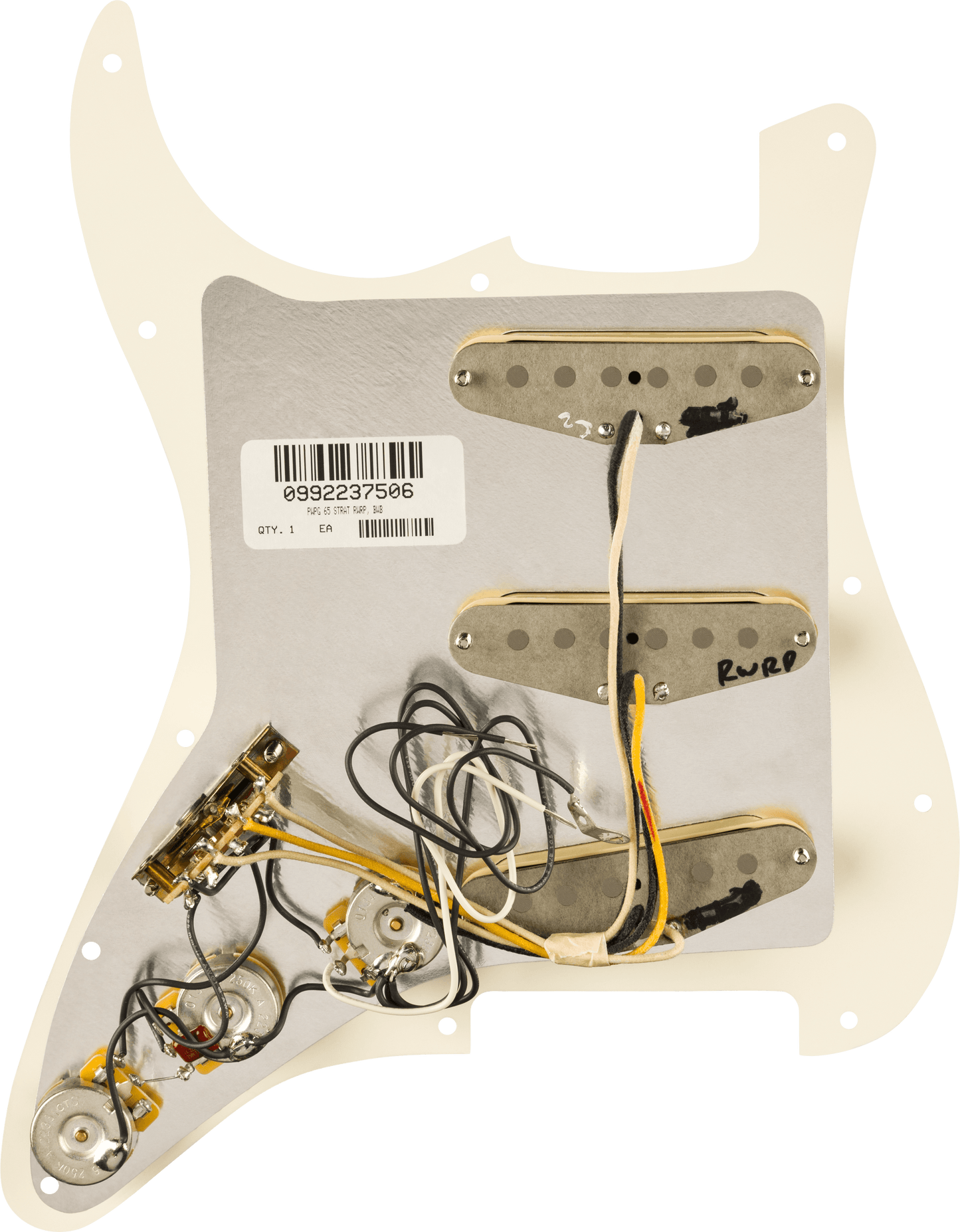 Pre-Wired Strat® Pickguard, Pure Vintage '65 w/RWRP Middle