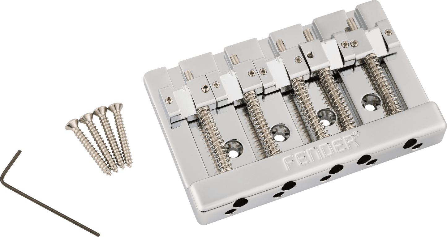 Fender® HiMass™ 5-String Bass Narrow Bridge Assembly With Brass Saddles