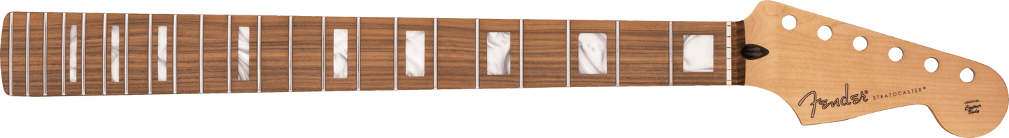 Player Series Stratocaster® Neck w/Block Inlays, 22 Medium Jumbo Frets, Pau Ferro