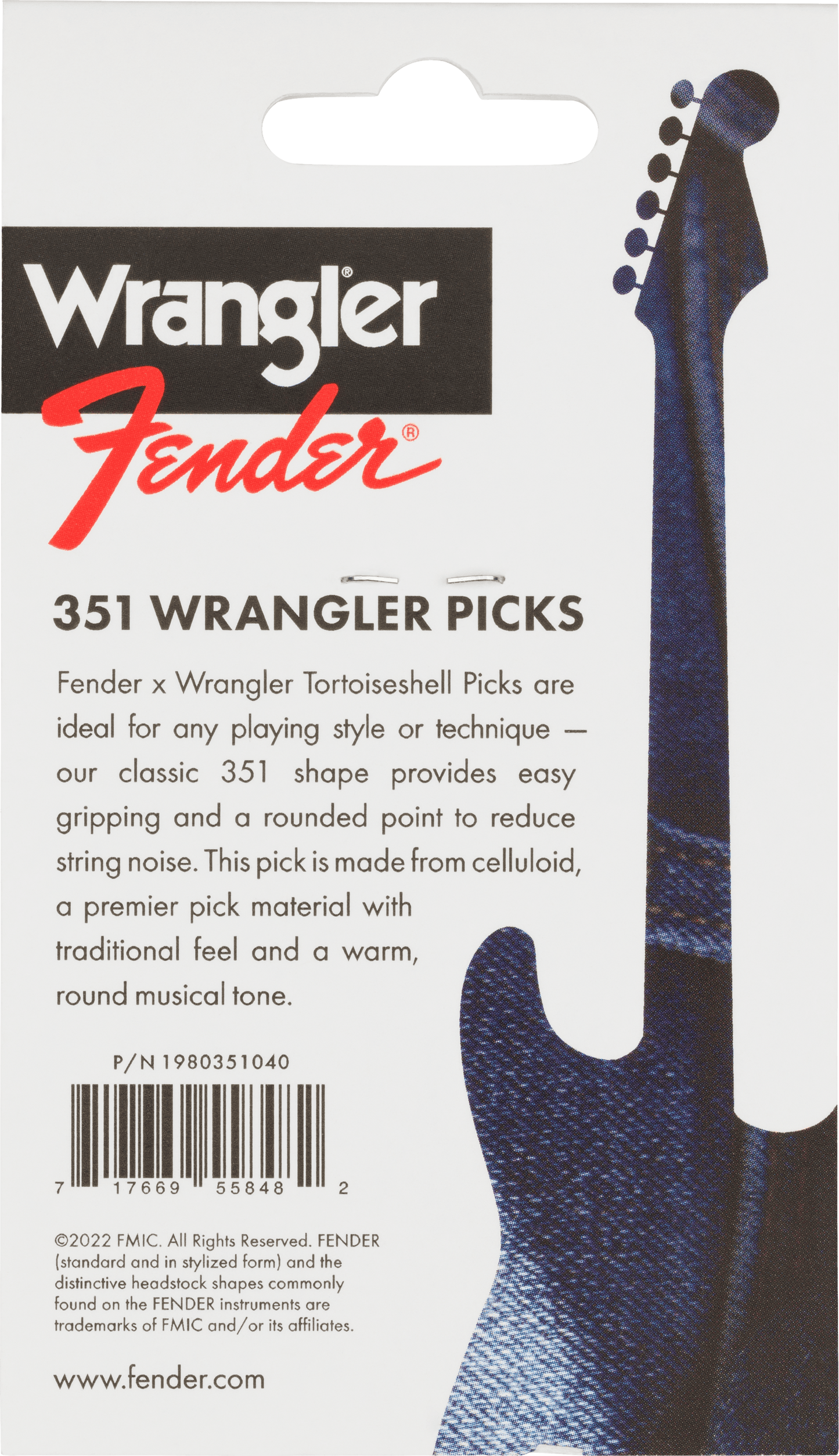 Fender® x Wrangler® Celluloid Picks
